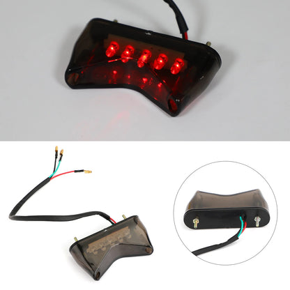 Tail Light for Universal Motorcycle - Running Brake License Plate Light Smoke