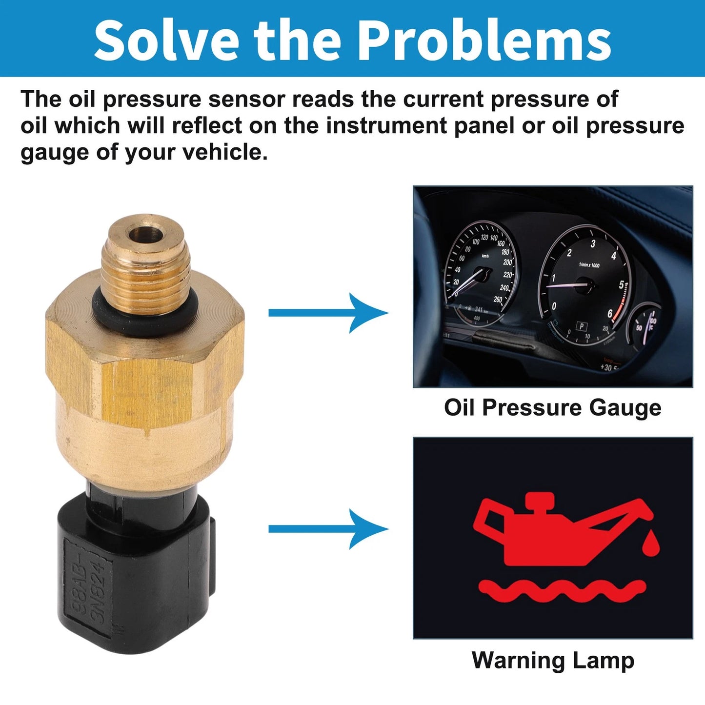 Engine Oil Pressure Sensor for Ford Focus 2000-2012 2.0L