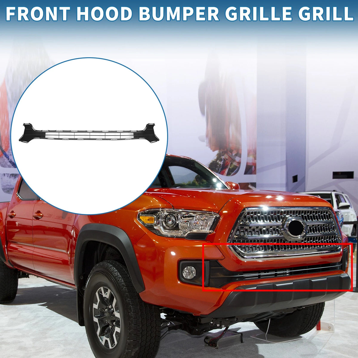 Front Hood Bumper Grille Grille for Toyota Tacoma (2016–2020)