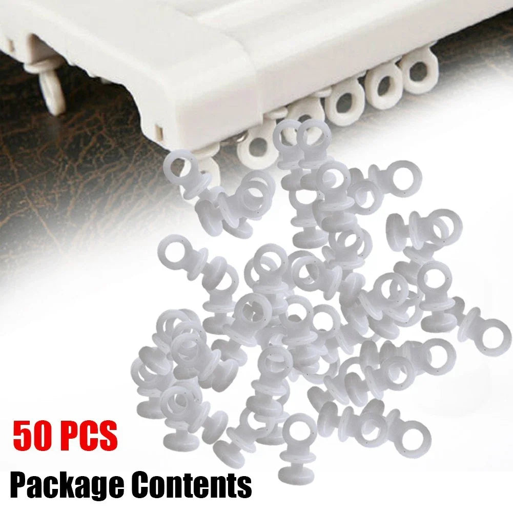 Curtain Track Hooks Runner Plastic for Camper Van/Caravan/Boat