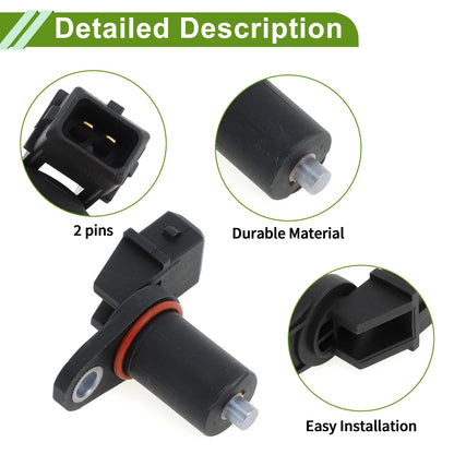 1 Pc Crankshaft Position Sensor Black for BMW 540i (1997-2003)