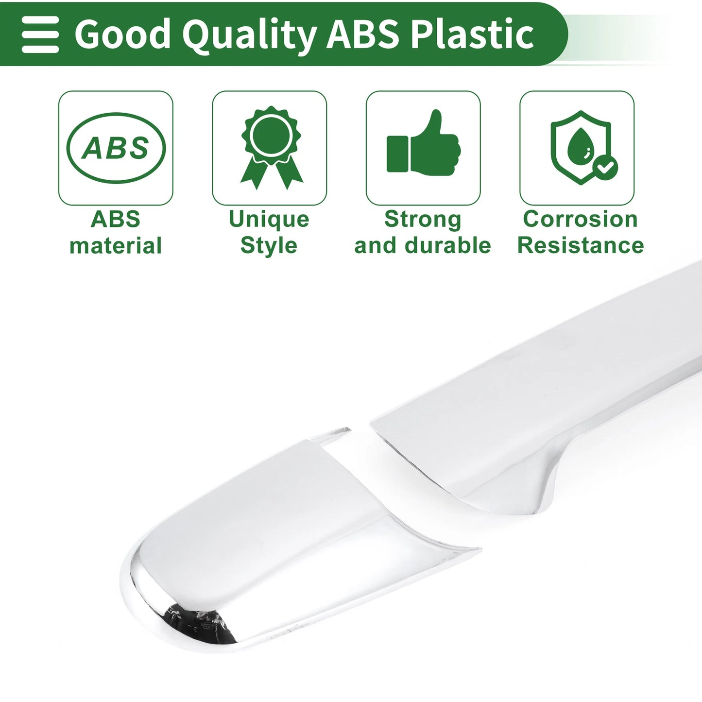 Silver Tone Door Handle Cover Trim for Mazda 2 3 5 6 (2003-2023)