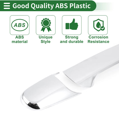 Silver Tone Door Handle Cover Trim for Mazda 2 3 5 6 (2003-2023)