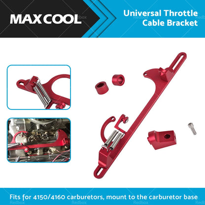 Throttle Cable Bracket for Carb 4150 4160 Carburetor Billet Aluminum Red