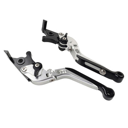 CNC Silver Extendable Brake Clutch Levers for 765 Street Triple R, SPEED TWIN