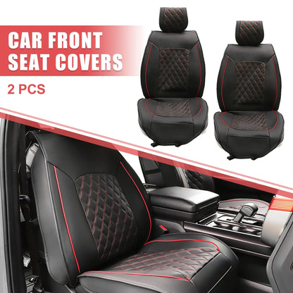 Front Seat Covers for Chevrolet Seat Protector Black Red