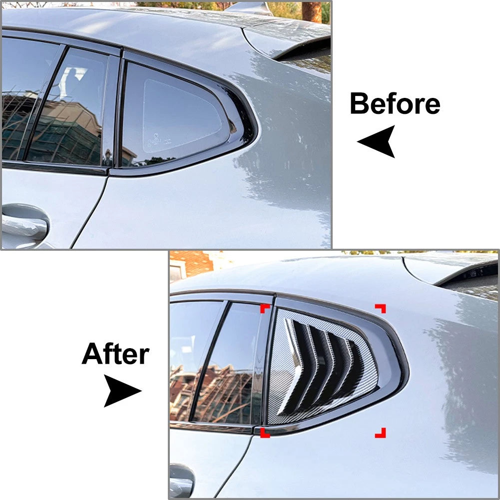 Rear Window Shutter Louver Cover Trim for BMW X4 G02 M40i (2018-2024)