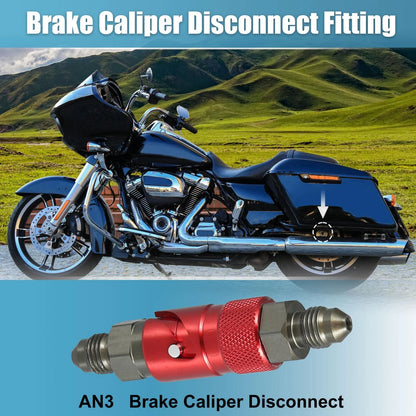 Quick Release Disconnect Dry Break Coupling Fitting Red for Car Motorcycle