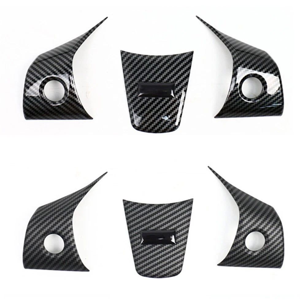 Carbon Fiber Interior Steering Wheel Trim for Tesla Model 3 (2017–2024)