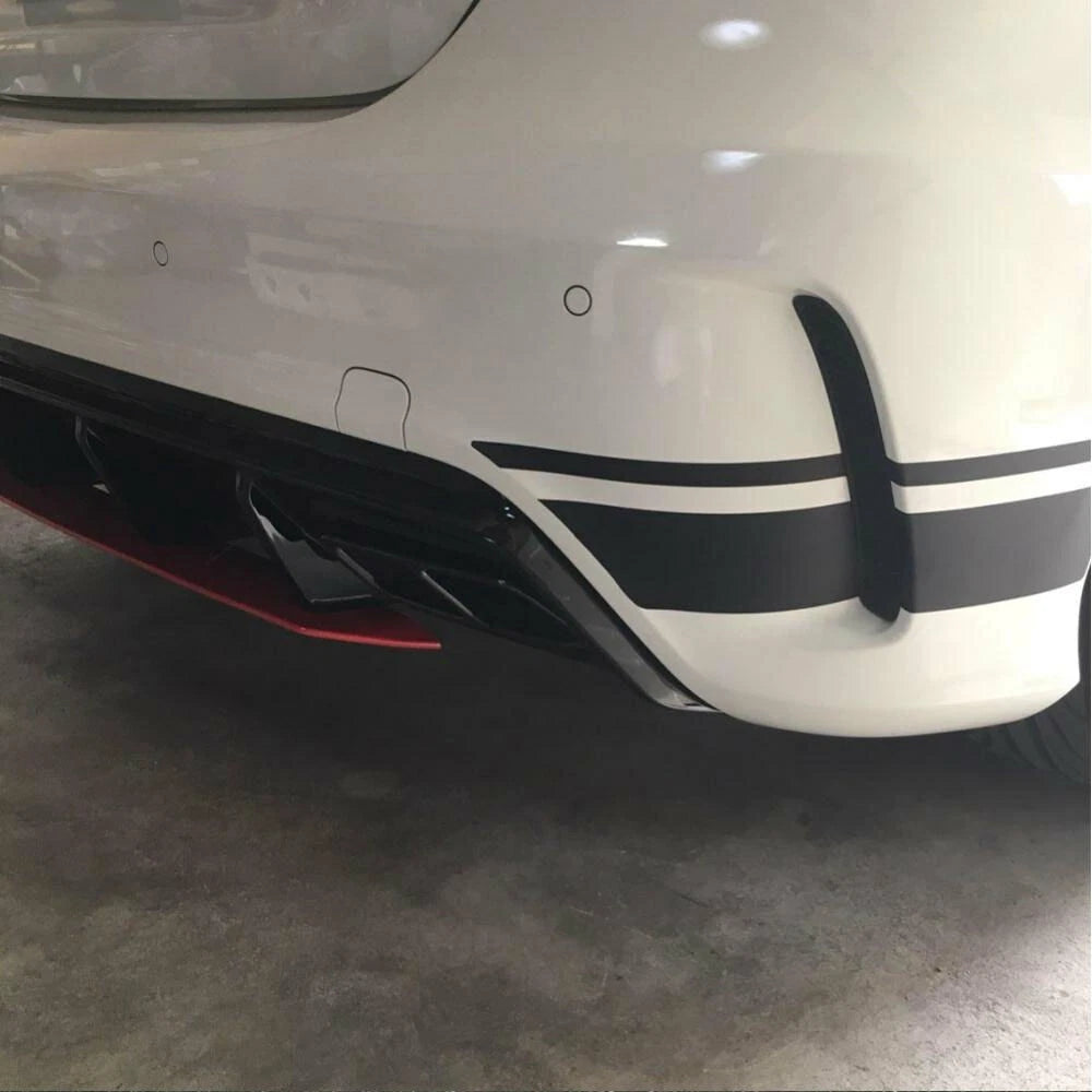 Matte Black Side Stripe Decals for Benz A Class W176 A180 A200 A250 A45