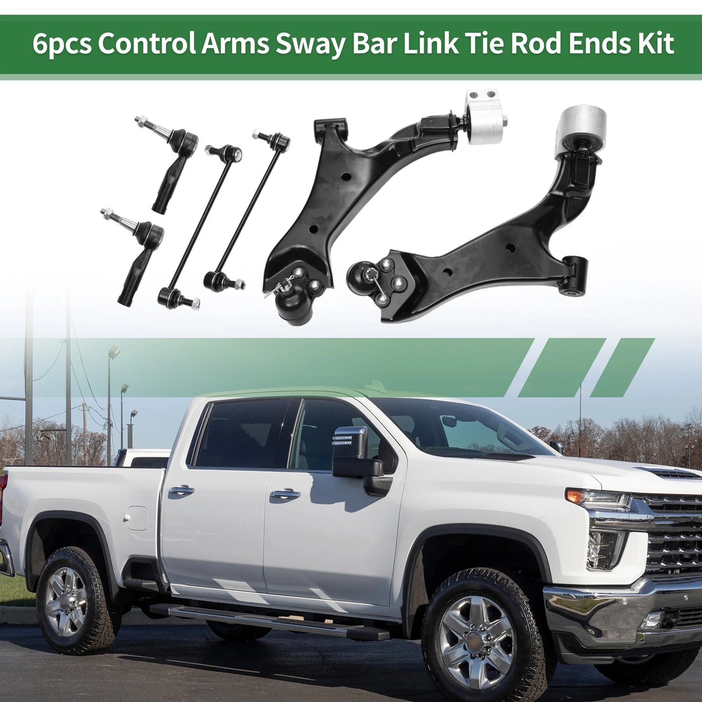 6 x Front Suspension Kit Control Arm for Chevrolet Equinox