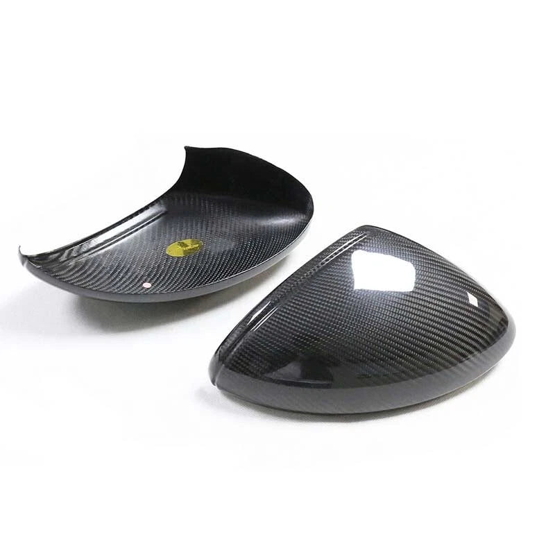 Carbon Fiber Side Mirror Cover Caps for Porsche 718 Boxster Cayman Spyder 17-24