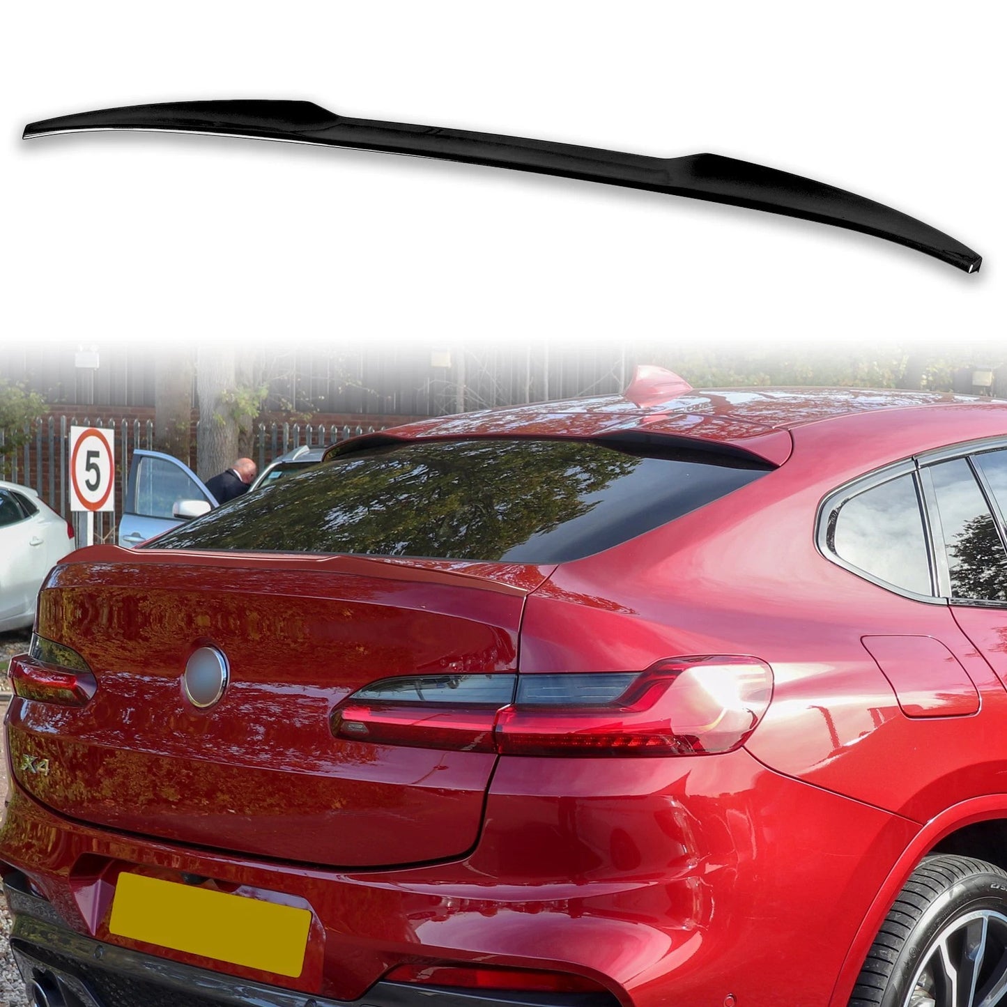 F98 X4M CS Style ABS Boot Spoiler for BMW X4 G02 (2018-2023)