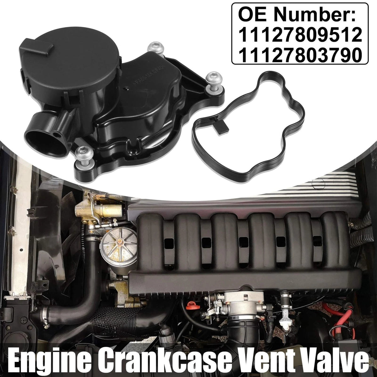 PVC Crankcase Vent Valve for BMW 3 5 6 X3 X5 X6 Series (2003-2014)