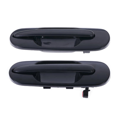 Outer Door Handle Set of 2 for Honda CR-V RD (1997-2001) Black Rear Left & Right