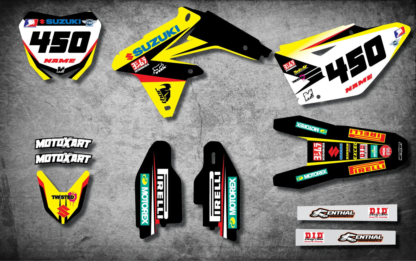 Custom Graphic Kit for Suzuki RMZ 450 (2008-2017)