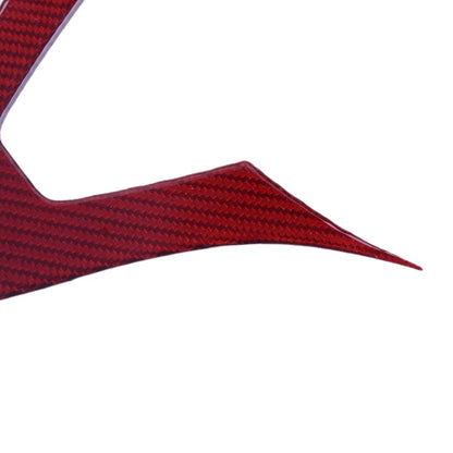 Red Carbon Fiber Steering Wheel Trim for Mercedes Benz W204 W205 (2007-2010)