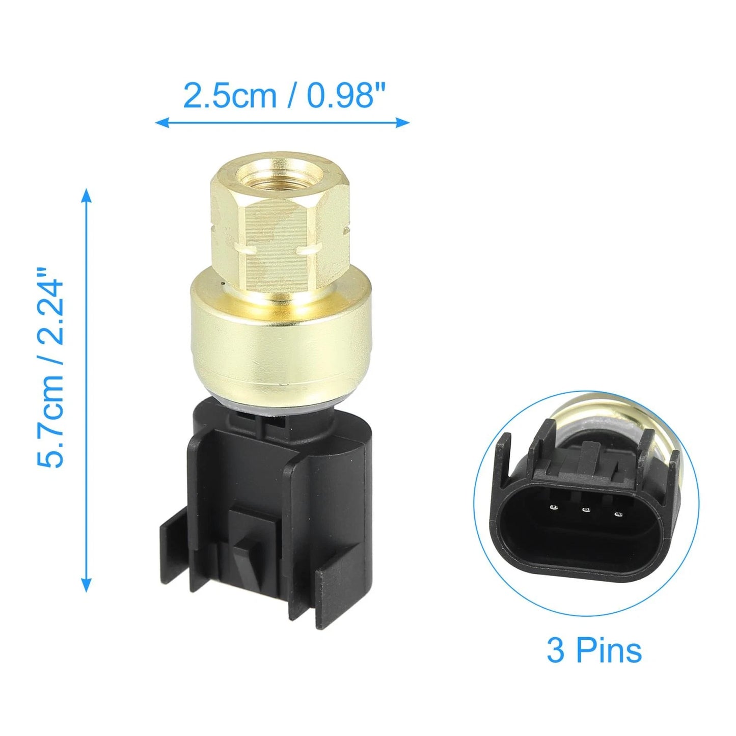 Original Equipment Fuel Rail Pressure Sensor for Buick Verano (2015-2017)