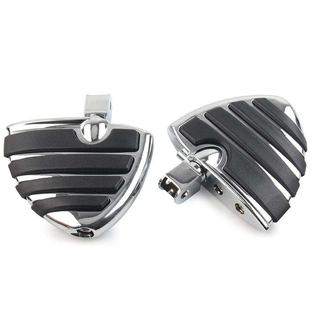 Chrome Front Foot Pegs Footrests for Honda Shadow ACE VT750 VTX 1300C (2000-2007)
