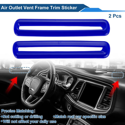 Air Cond Outlet Vent Trim Cover Frame for Dodge Challenger  Blue (2015-2023)