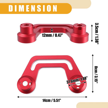 2 x Car Front Light Mounting Holders for Jeep Gladiator JT (2020-2022) Red