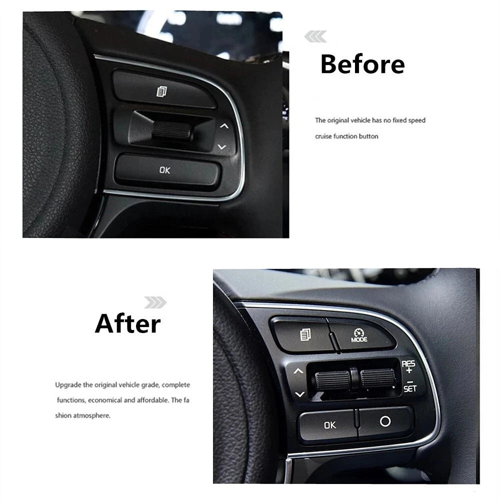 Cruise Control Steering Wheel Switch Button for 2016-2019 Kia Sportage