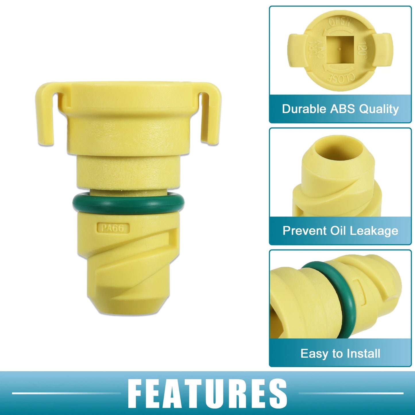 Engine Oil Drain Plug Set of 4 for Ford Mustang (2015-2023)