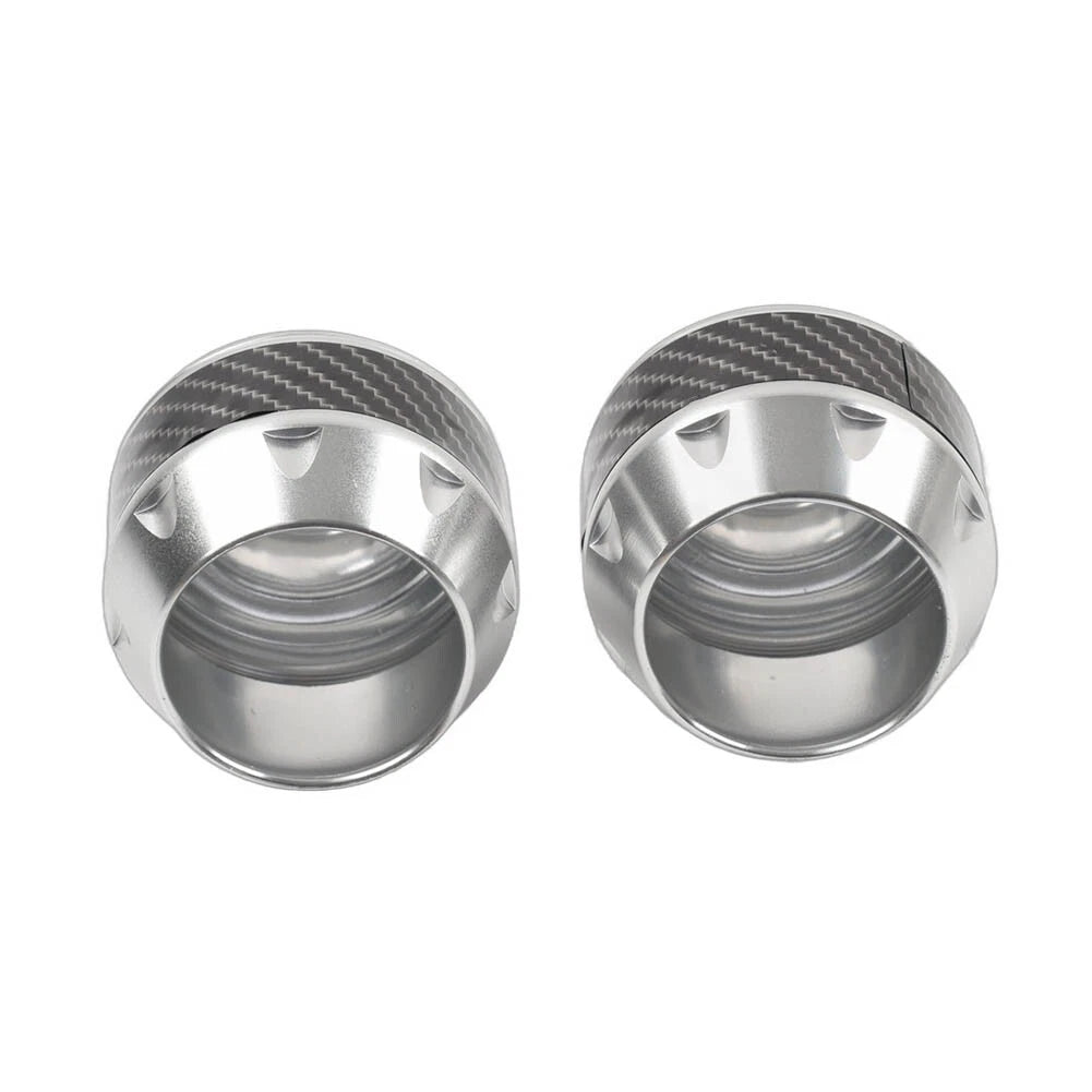 Silver Front Fork Frame Sliders for Motorcycle Crash Protection
