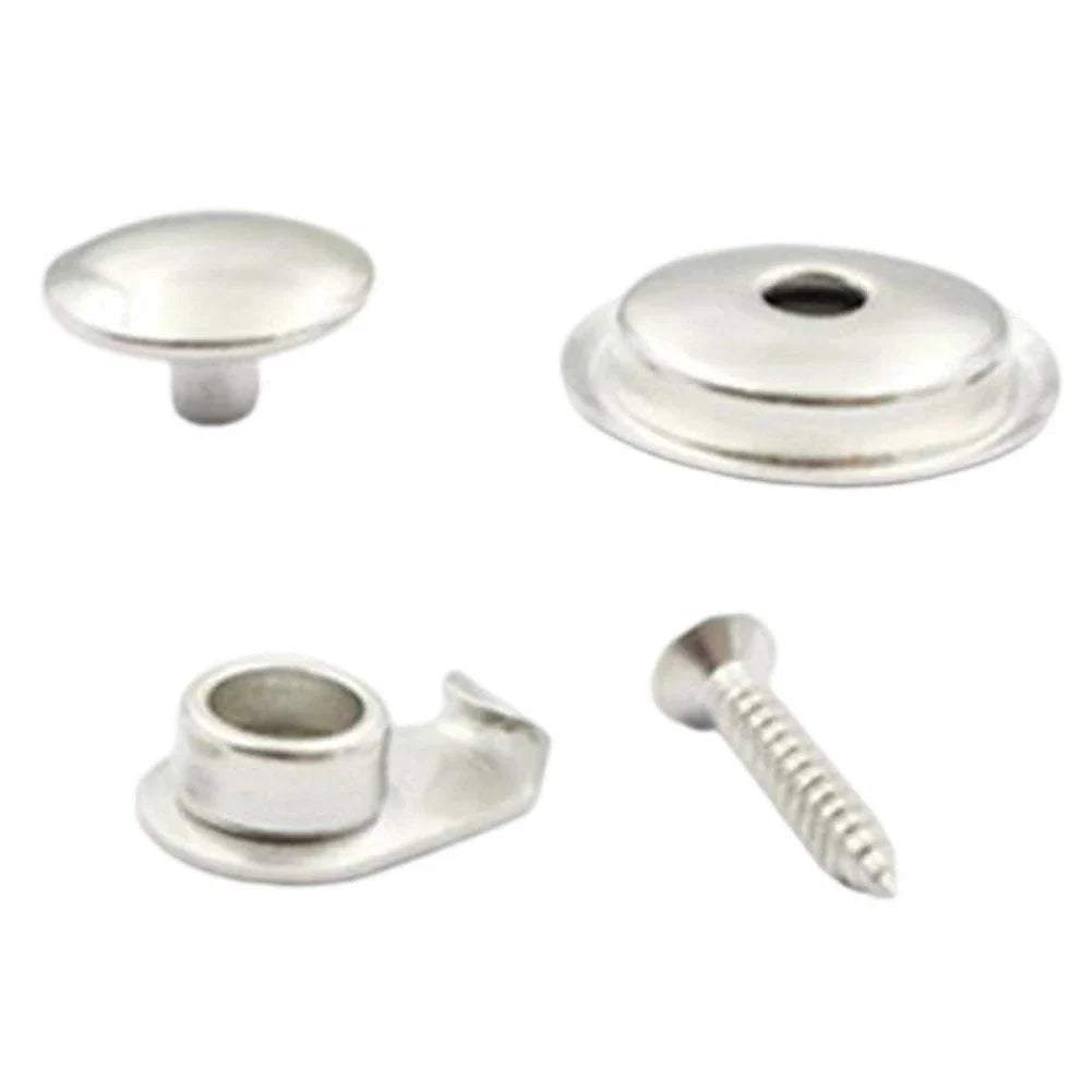 Marine Snap Fasteners Kit Stainless Steel for Canvas Covers Boats/RV/Trucks