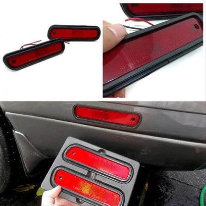 Rear Bumper Side Markers 2 x Red for Honda Accord Acura Civic Prelude