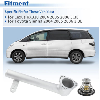 Engine Coolant Thermostat Housing for Toyota Sienna, RX330 (2004-2006)