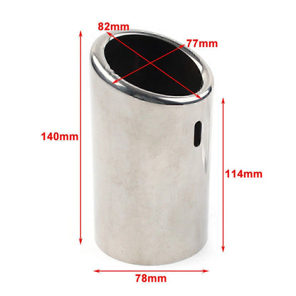 Stainless Steel Rear Exhaust Pipe Tail Muffler Tip for Audi Q3 (2012-2021)
