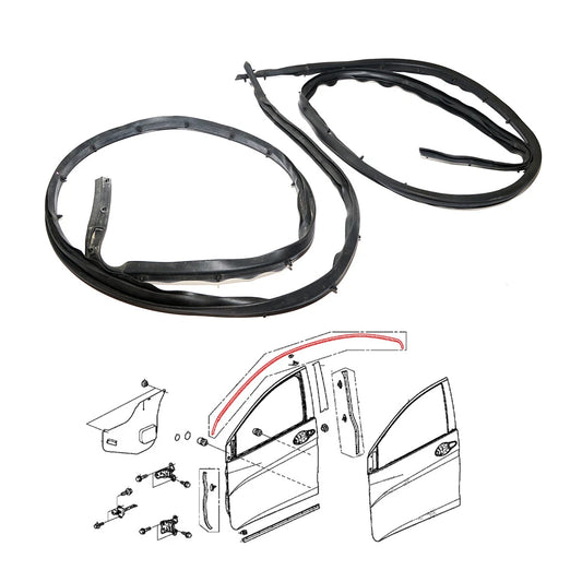 Door Roof Weatherstrip Seal for Honda City Sedan 2014-2020