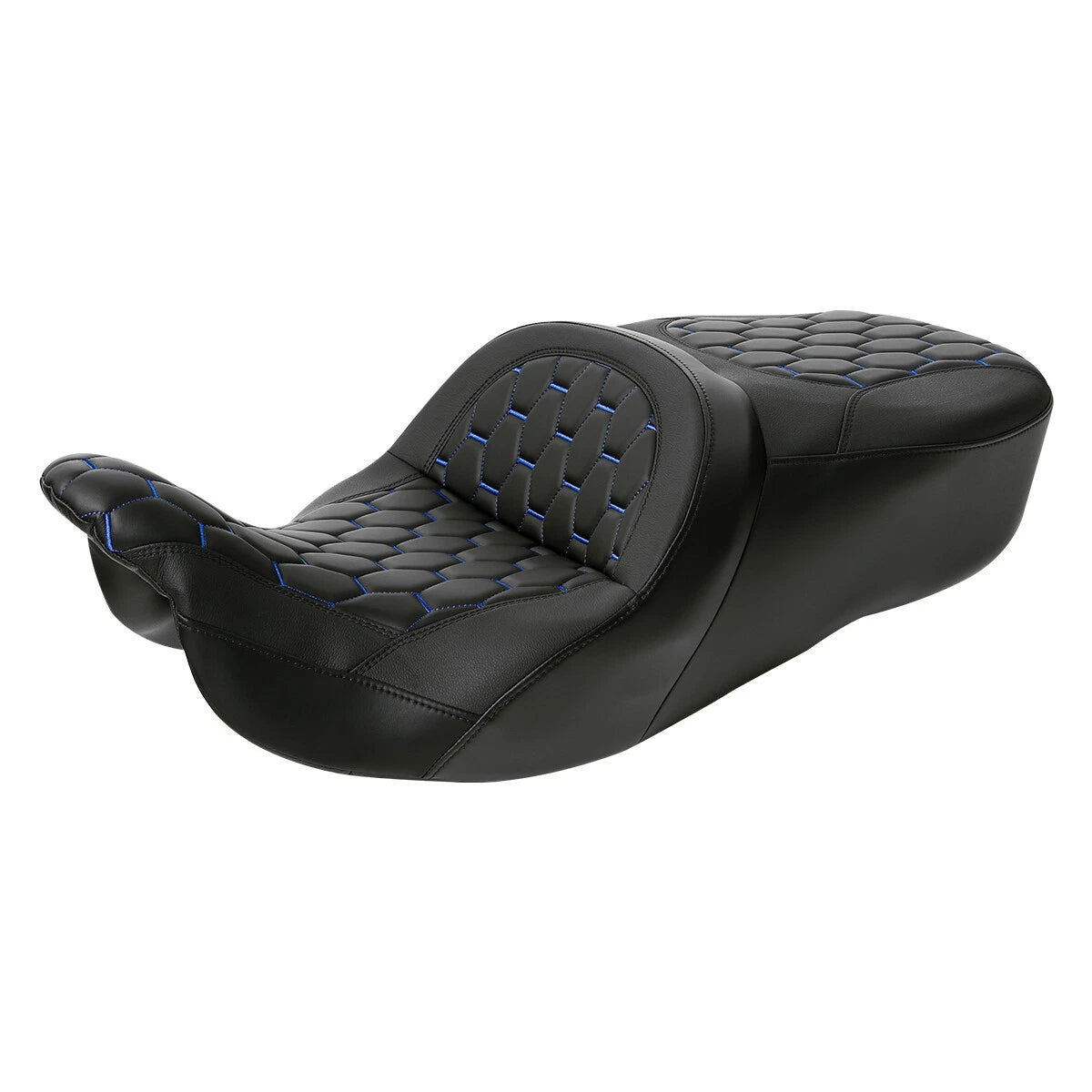 Black Rider Driver Passenger Seat for Harley Touring Street Glide (2009-2023)
