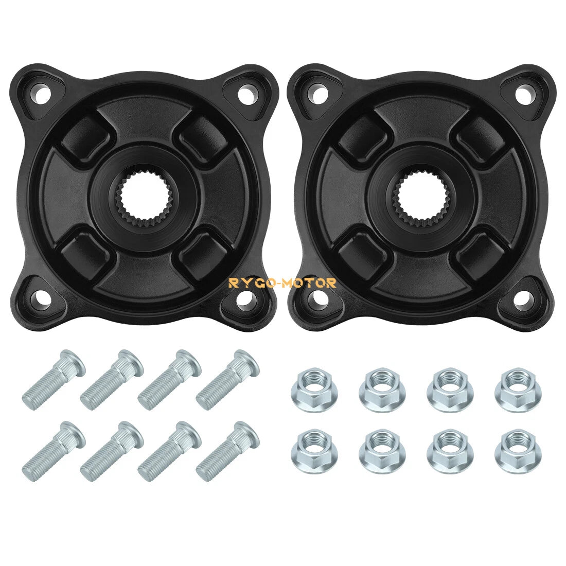 2 x Rear Wheel Hub & Bolts Nuts for Polaris Sportsman (1996–2002)