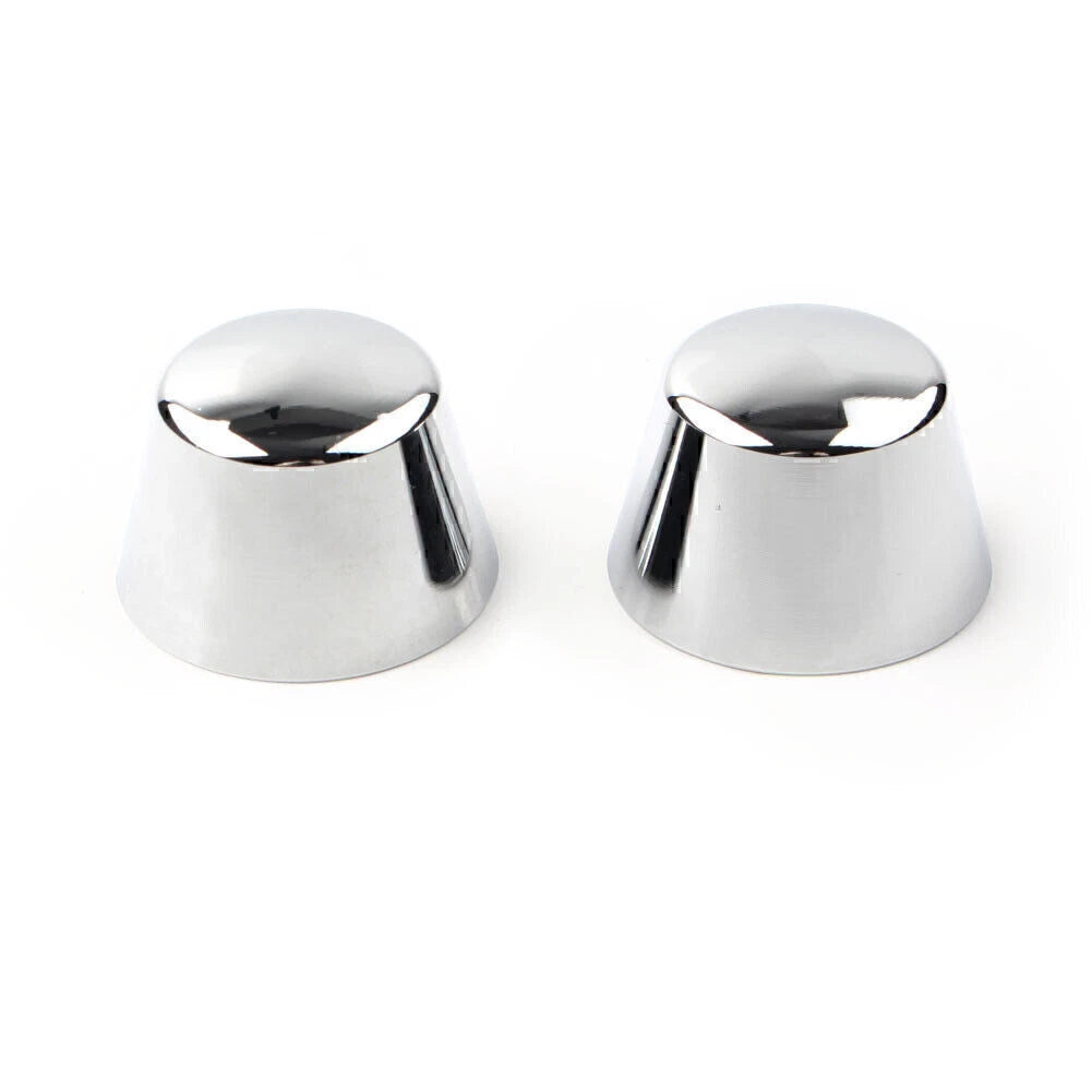 Chrome Front Axle Cap Nut Covers for Harley Sportster Dyna Road Glide