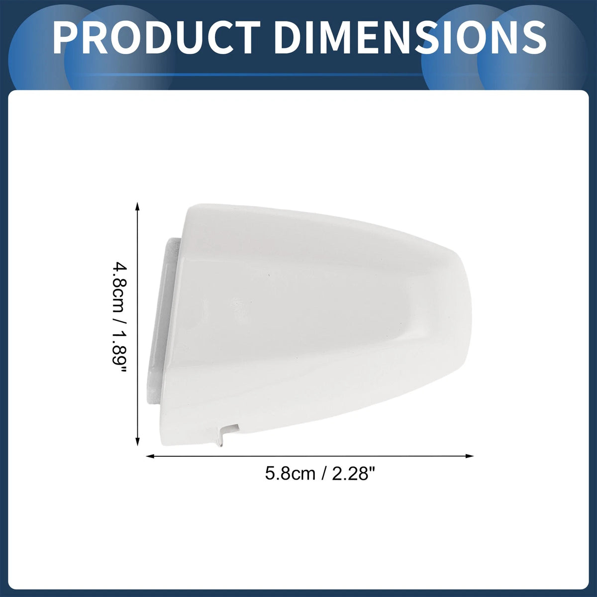 Front Left Door Handle Cover for BMW X1 X2 X5 2015-2018 (2 x White)