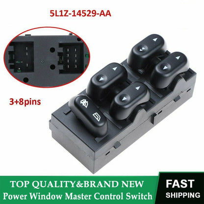Master Power Window Door Switch Left Driver Side for Ford F150 (2004-2008)