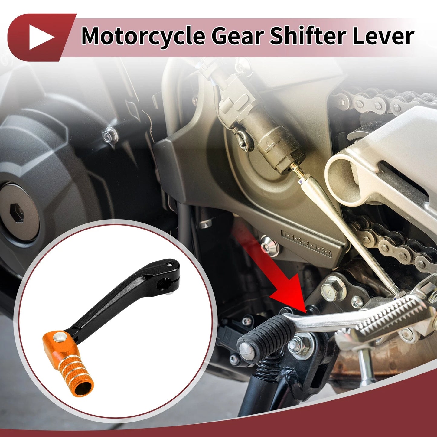 Folding Motorcycle Gear Shifter Lever 1 Pcs for Honda CRF150F (2003–2017)