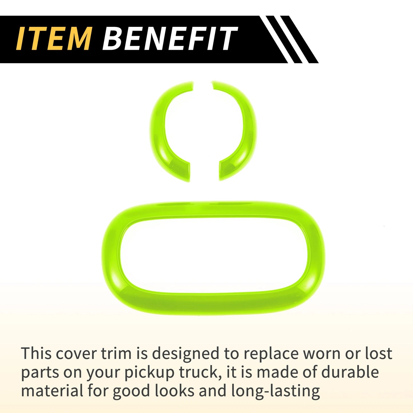 Front Rear Roof Reading Light Trim Covers for Jeep Wrangler JK (2011-2017)