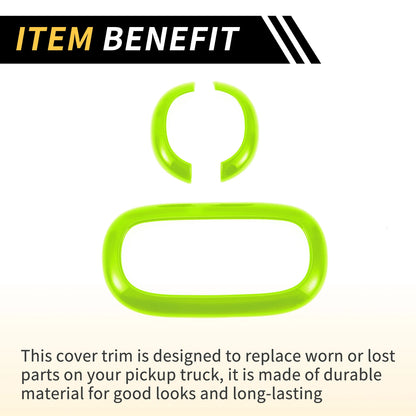 Front Rear Roof Reading Light Trim Covers for Jeep Wrangler JK (2011-2017)