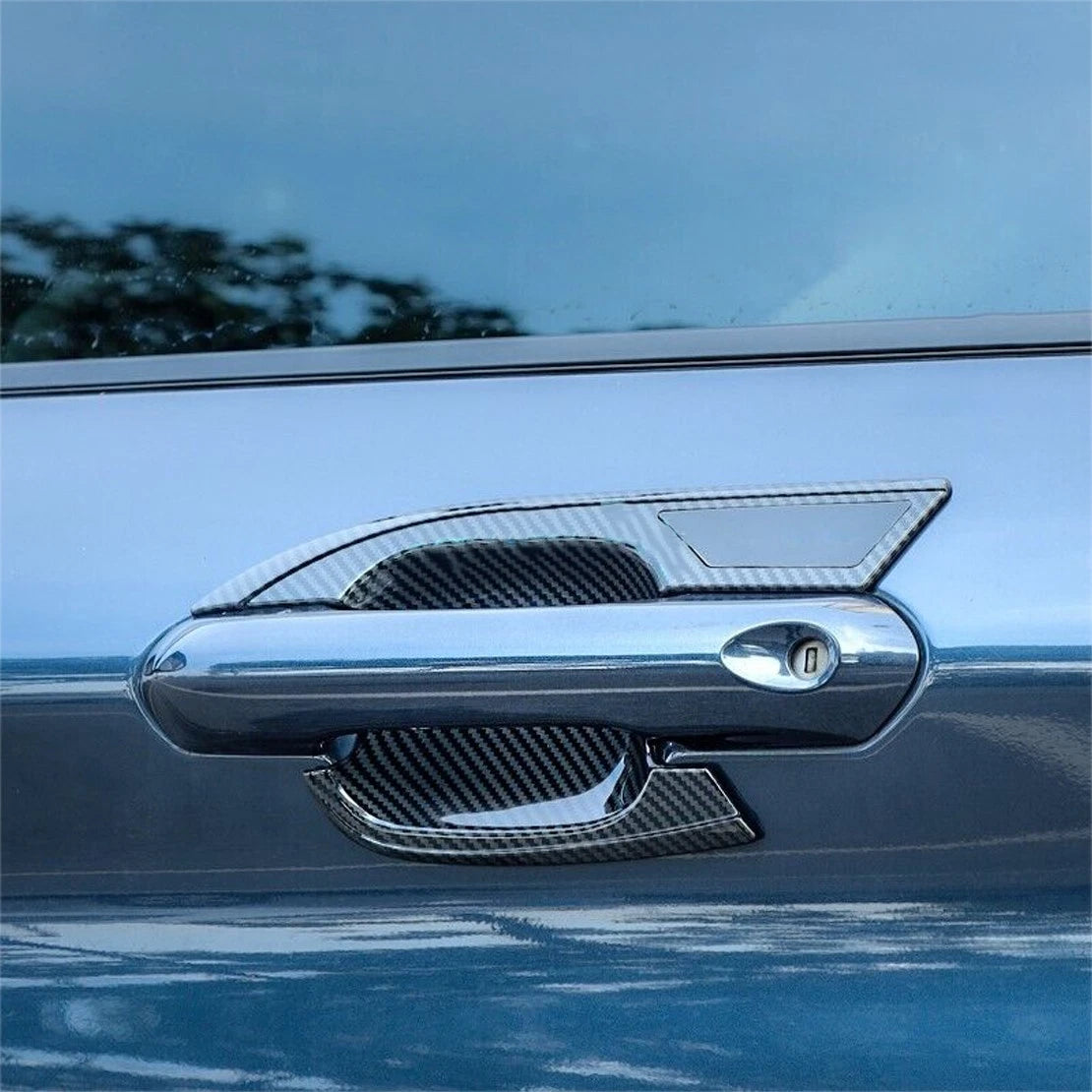 Carbon Fiber Door Handle Bowl Covers for Ford Explorer (2020-2023)