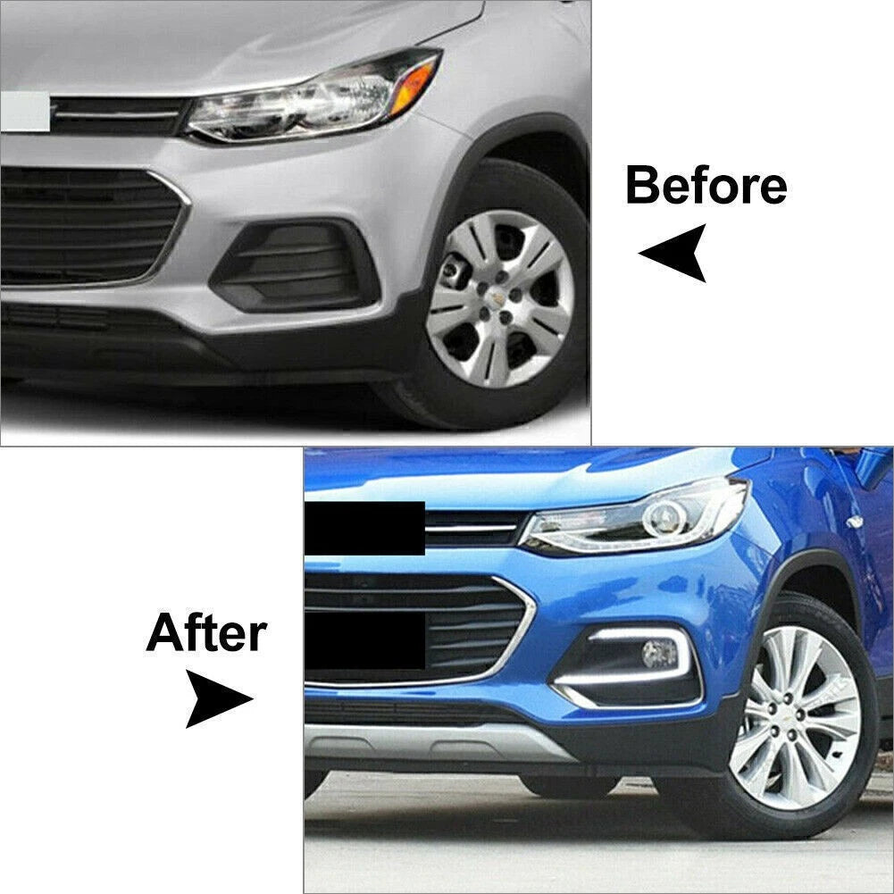 LED Daytime Running Lights DRL Fog Lamps for Chevrolet Trax (2017-2019)