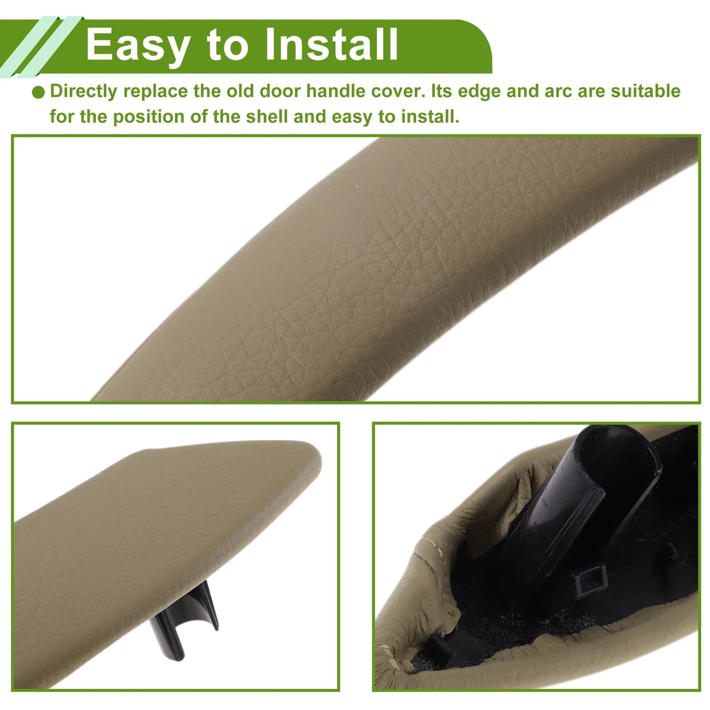 Beige Door Panel Handle Pull Trim Cover for BMW X5 (2008-2013)