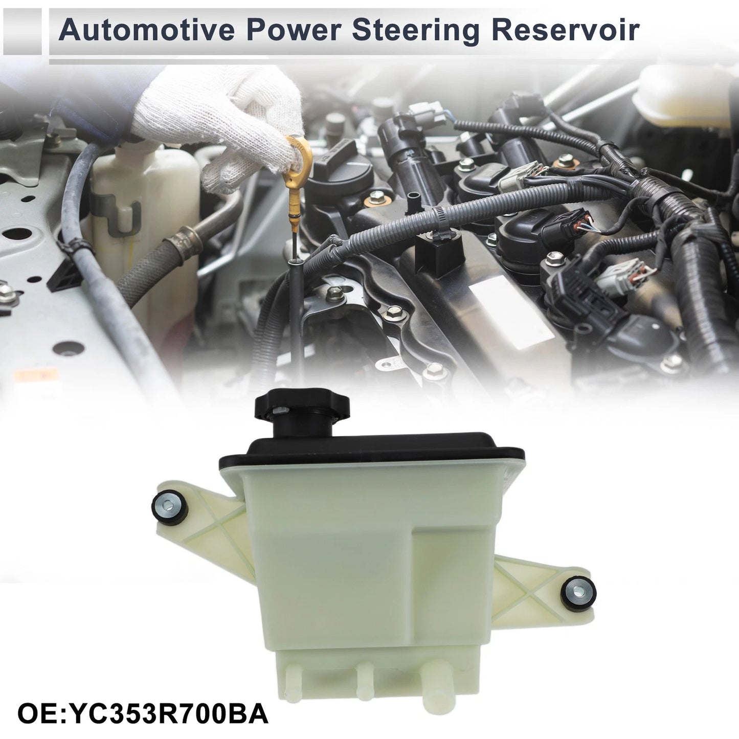 Power Steering Reservoir Tank for Ford F250 (1998-2012) 1 x Pc