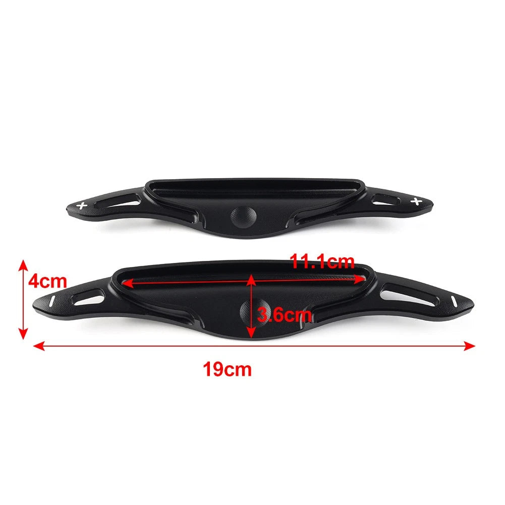 Red Steering Wheel Paddle Shifter Extensions for Hyundai i30 (2019-2023)