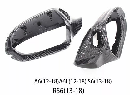 Carbon Fiber Mirror Covers for Audi A4 A5 S3 S4 S5 (2010-2016)