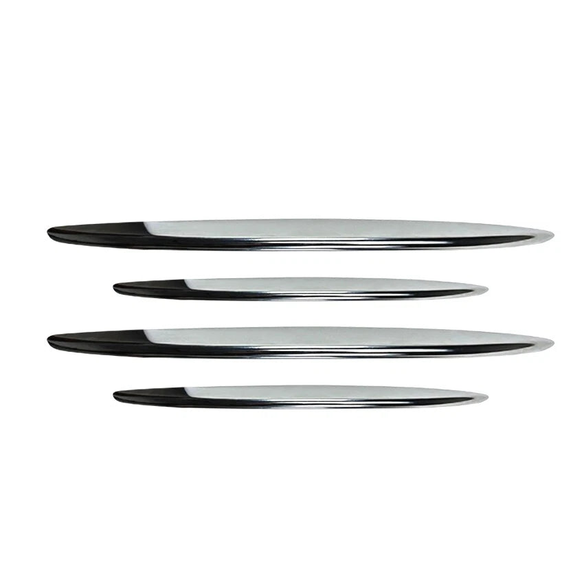 4 x Silver Front Bumper Side Air Vent Trim for Benz GLC X254 (2023-2024)