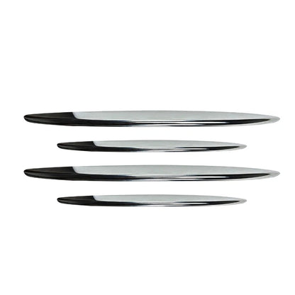 4 x Silver Front Bumper Side Air Vent Trim for Benz GLC X254 (2023-2024)