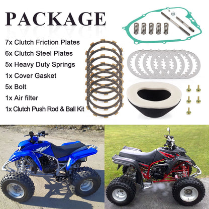 Clutch Friction Steel Plates Push Rod Kit for Yamaha Blaster YFS200 (1988–2002)